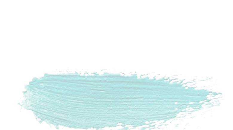 Blue paint brush stroke